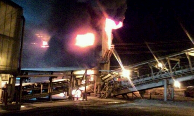 Polisi Selidiki Kebakaran di Pabrik Pengeringan Konsentrat Freeport