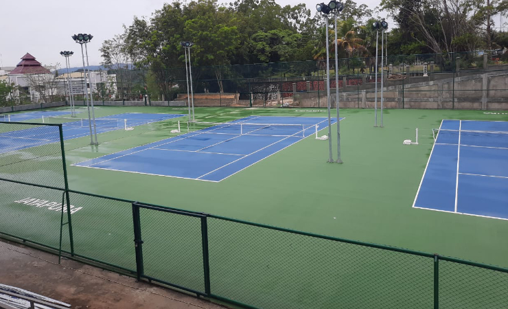 VENUE | Venue Lapangan Tenis untuk PON XX Papua. (Foto: Vidi/SP)