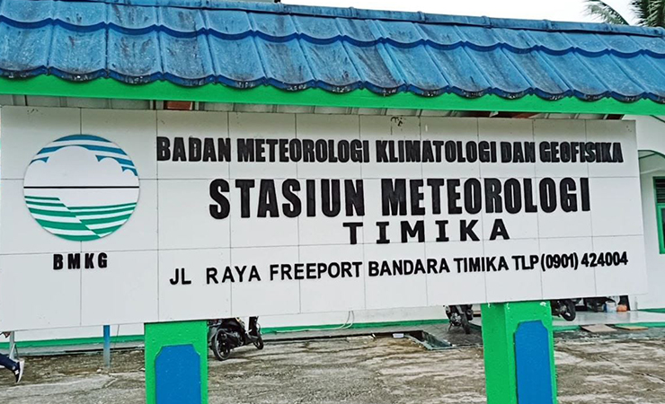 Stasiun Meteorologi Timika. (Foto: Anya Fatma/SP)