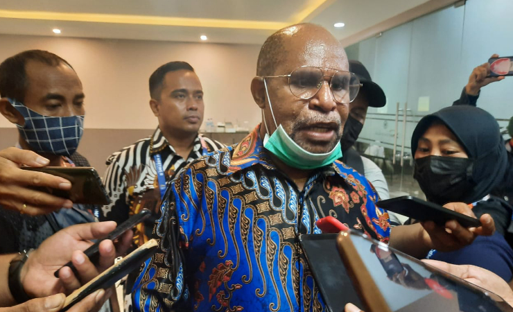 Ketua Harian PB PON XX Papua, Yunus Wonda. (Foto: Vidi/Seputarpapua)
