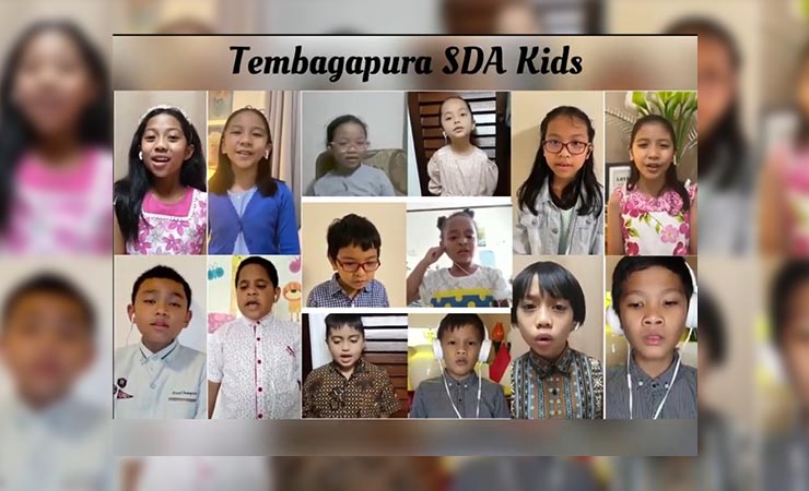 TAMPIL | Tembagapura SDA Kids yang akan tampil dalam konser amal secara virtual. (Foto: Ist for Seputarpapua)