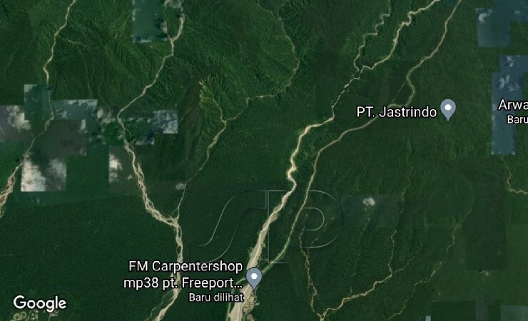 Foto udara area MP 38. (Google Mapp)