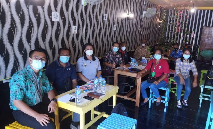 Dinas Kesehatan dan Dinas Pendidikan Kabupaten Asmat bersama steakholder membahas program BIAS yang akan dilakukan Agustus hingga November 2021. (Foto: Faqi/Seputarpapua)