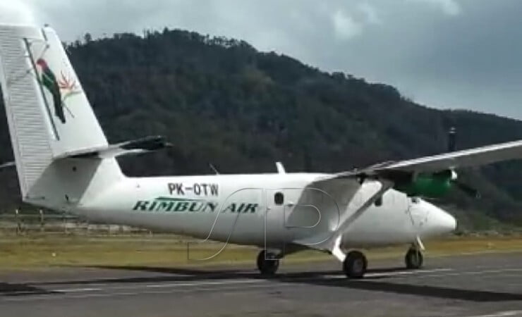 Pesawat Rimbun Air PK-OTW yang hilang kontak dan jatuh di hutan Sugapa, Intan Jaya, Papua, Rabu (15/9/2021). (Foto: Ist/Seputarpapua)