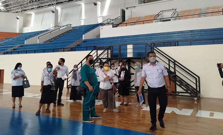 VENUE | Kunjungan Bidang Kesehatan Sub PB PON Mimika di venue-venue olahraga. (Foto: Anya Fatma/Seputarpapua)