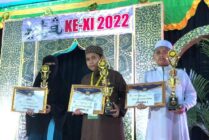 Para juara lomba Tilawah Quran 1 Juz, MTQ Tingkat Kabupaten Mimika, Minggu (20/3/2022). (Foto: Anya Fatma/Seputarpapua)