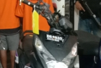BARANG BUKTI | Satu unit sepeda motor beat yang di amankan Unit Reskrim Polsek Mimika Baru. (Foto: Arifin/Seputarpapua)
