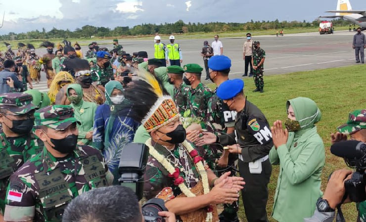 Kasad Jenderal TNI Dudung Abdurachman di Merauke, Senin (11/4/2022). (Foto: Emanuel/Seputarpapua)