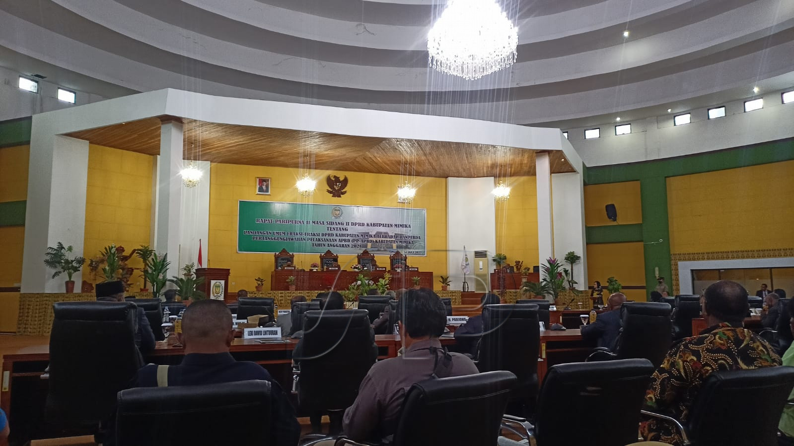 Rapat Paripurna II Masa Sidang II DPRD Kabupaten Mimika