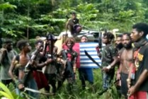 Pasukan TPNPB-OPM Kodap IV Sorong Raya-Maybrat usai melakukan pembantaian pekerja jalan di Kabupaten Teluk Bintuni, Papua Barat. (Foto: Ist)