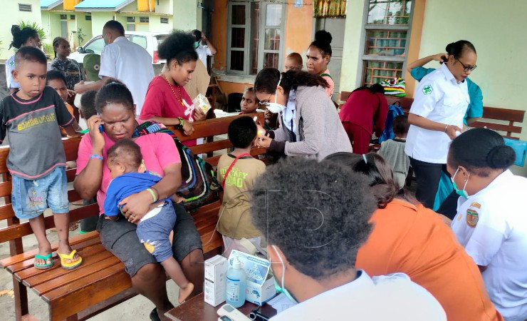 Puskesmas Tsinga melakukan pelayanan kesehatan untuk warganya di wilayah Kota Timika. (Foto: Saldi/Seputarpapua)