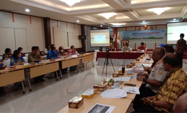 Suasana rapat dewan Smart City, Kamis (6/10/2022). (Foto: Arifin)