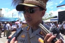 Kapolres Asmat, AKBP Agus Haryadi saat ditemui awak media usai penutupan Festival Asmat Pokman ke-35, di Kota Agats, Rabu (12/10/2022). (Foto: Martha/Seputarpapua)