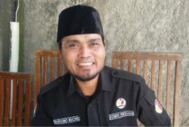 Komisioner Bawaslu Kabupaten Mimika, Koordinator Divisi Pencegahan dan Hubungan Antar Lembaga, Budiono Muchie (Foto: Kristin Rejang/Seputarpapua)
