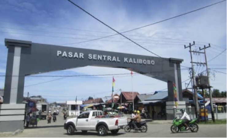 Pasar Sentral Kalibobo (Foto : Christian Degei/seputarpapua)