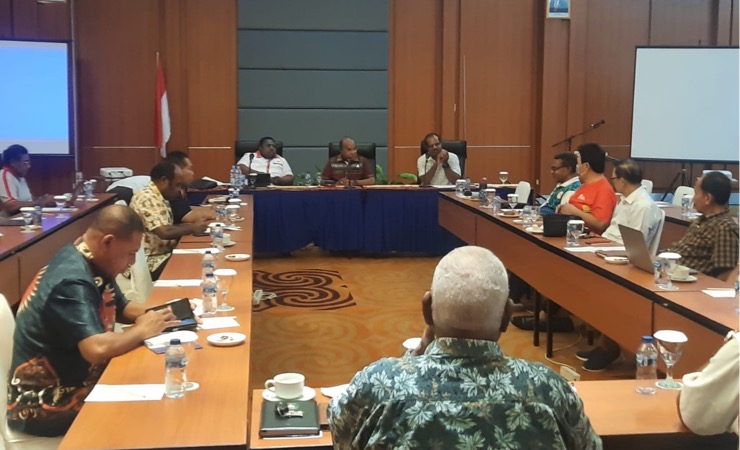 Rapat koordinasi Disorda dan KONI serta Pemerintah. (Foto: Vidi/Seputarpapua)