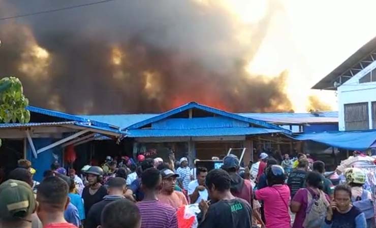 Pasar Sentani Terbakar