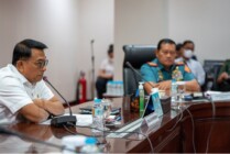 Suasana rapat rapat evaluasi penanganan kekerasan di Papua yang dipimpin Kepala Staf Kepresidenan RI, Dr. Moeldoko pada Kamis, 23 Februari 2023. (Foto: Dok Kantor Staf Kepresidenan RI)