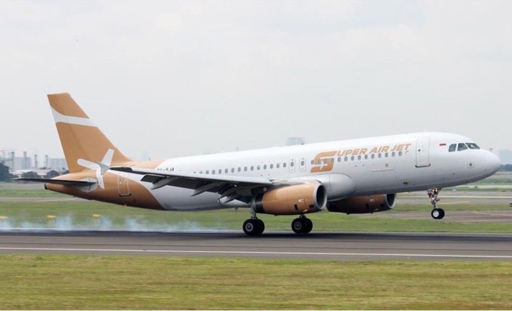 Pesawat maskapai Super Air Jet. (Foto: Dok IG Superairjet)