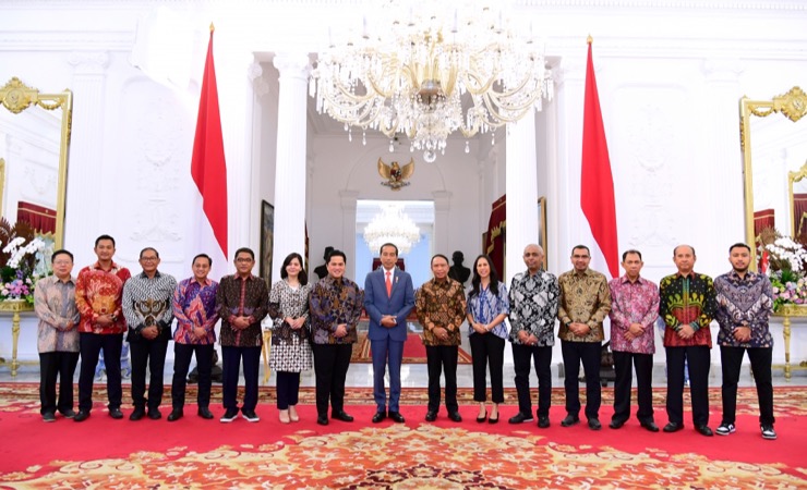 Suasana foto bersama usai rapat PSSI dan Presiden Joko Widodo di Istana Negara. (Foto: Dok PSSI)