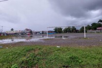 Kondisi lapangan Timika Indah yang sering digunakan sebagai latihan sepakbola SSB di Mimika. (Foto: Fachruddin Aji/Seputarpapua)