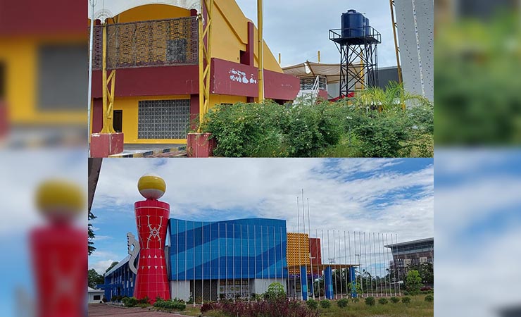 Kondisi Venue Panjat Tebing dan Biliard di Kabupaten Mimika. (Foto: Fachruddin Aji/Seputarpapua)