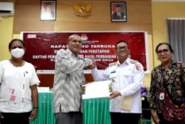 Rapat Pleno penetapan DPT Kabupaten Mappi, Kamis (22/6/2023). (Foto: Humas Mappi)