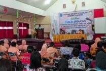 Suasana pelatihan public speaking yang digelar DWP Kabupaten Asmat dari unsur OPD, Kamis (20/7/2023). (Foto: Elgo Wohel/Seputarpapua)