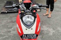 Barang bukti satu unit sepeda motor yang berhasil diamankan Polisi. (Foto: Ist)