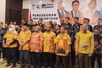 Suasana pelantikan pengurus PWI Provinsi Papua (Foto: Humas PWI Papua)