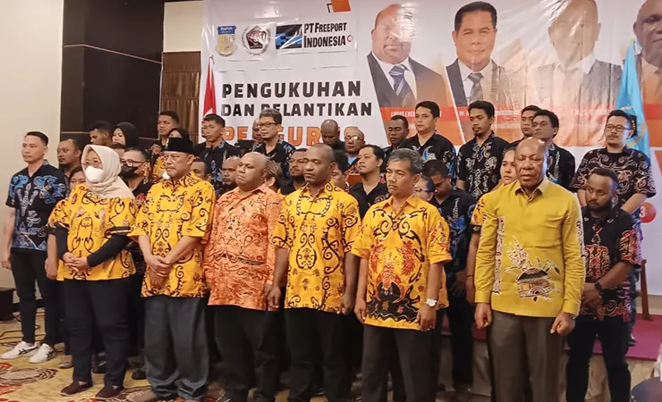 Suasana pelantikan pengurus PWI Provinsi Papua (Foto: Humas PWI Papua)