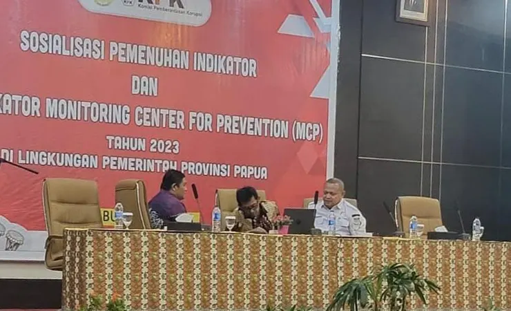 Sosialisasi Pemenuhan Indikator dan Sub Indikator MCP 2023, di Kota Jayapura, Papua, Rabu (5/7/2023). (Foto: Alley/Seputarpapua)