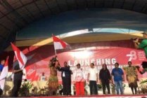 Launching gerakan pembagian 10 juta Bendera Merah Putih di Papua Selatan. (Foto: Sri)