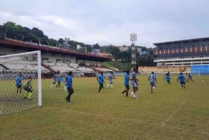 Skuad Persipura bayangan saat melanjani ujicoba pertandingan melawan Sific FC (Foto: Vidi/Seputarpapua)