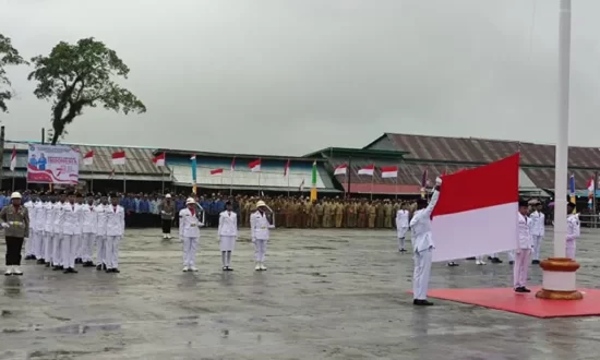 Upacara HUT RI di Kabupaten Asmat berlangsung sukses. (Foto: Emanuel/Seputarpapua)