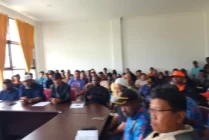 Suasana rapat membahas aksi mogok kerja yang dilakukan oleh komunitas sopir dan pedagang. (Foto: Humas Polda Papua)