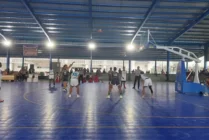 Turnamen Bola Basket se-Provinsi Papua Tengah di Kabupaten Mimika. (Foto: Fachruddin Aji/Seputarpapua)