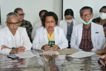 Suasana dokter spesialis dan sub spesialis menggelar jumpa pers (Foto: Musa/Seputarpapua)