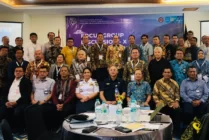 Foto bersama dalam FGD ke X Situasional Awareness di Hotel Horison Ultima Timika, Senin (11/9/2023). (Foto: Anya Fatma/Seputarpapua)