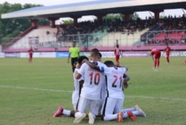 Pemain Persipura Selebrasi