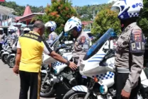 Polda Papua Cek Kesiapan Kendaraan Taktis