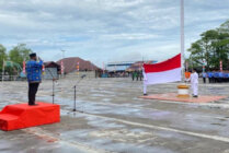 Suasana upacara peringatan HUT ke-52 Korpri di Kabupaten Asmat, Provinsi Papua Selatan, Rabu (29/11/2023). (Foto: Elgo Wohel/Seputarpapua)