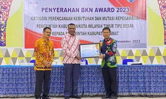 Pemkab Asmat Terima BKN Award 2023