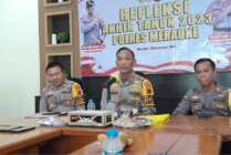 Refleksi akhir tahun 2023 Polres Merauke. (Foto: Getrud/Seputarpapua)