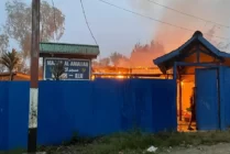 Masjid Al-Amaliah di Puncak Jaya Ludes Terbakar