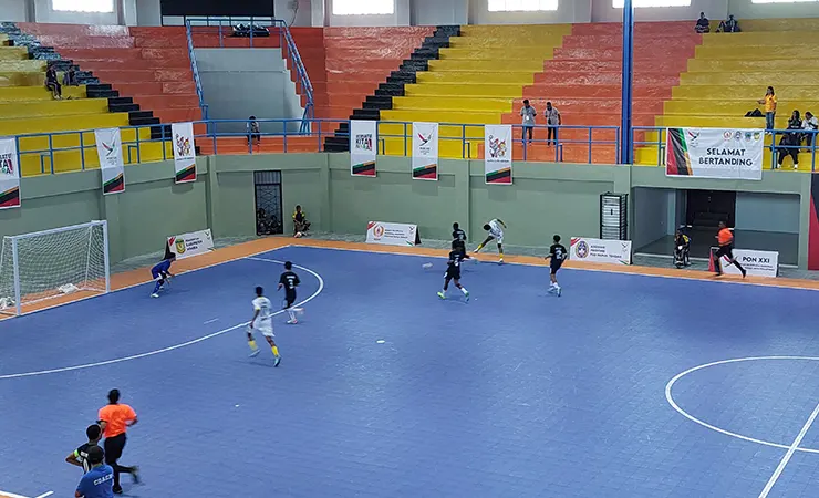 Futsal Putra Papua Tengah Tekuk Papua Selatan 5-3, Papua Pegunungan Melengang ke PON XXI