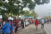 Hari ini di Nabire Mahasiswa dan Masyarakat Intan Jaya Demo Tolak Blok Wabu