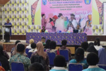 Dinas Pendidikan Kabupaten Asmat menggelar evaluasi program kerja Bunda PAUD. (Foto Elgo Wohel/Seputarpapua)