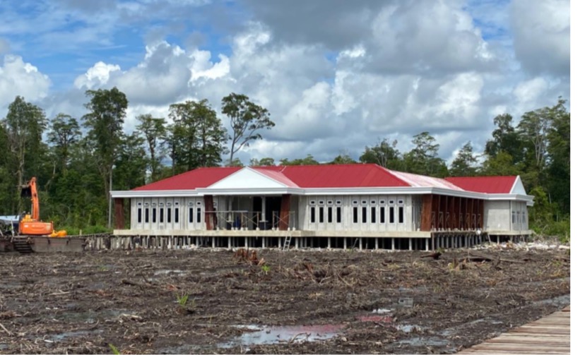 Kantor Bupati Asmat. (Foto: Elgo Wohel/Seputarpapua)