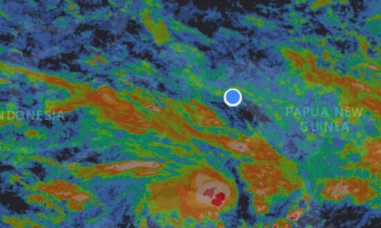 Tangkap layar citra satelit dari aplikasi BMKG